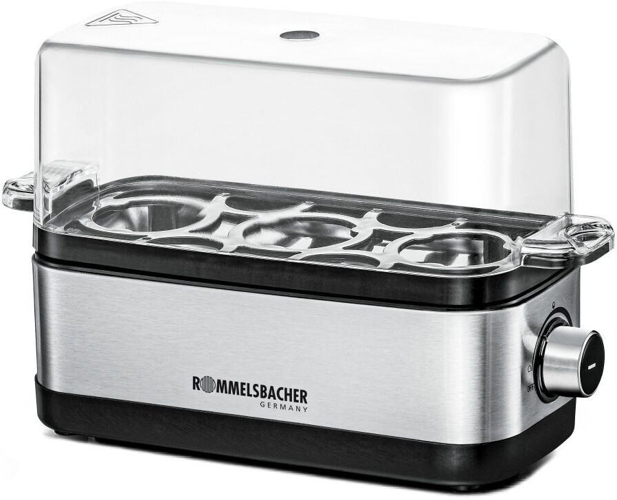 تخم‌ مرغ‌ پز روملزباخر آلمان مدل Rommelsbacher ER 300 - بدنه استیل برای پخت ۱ تا ۳ تخم‌مرغ